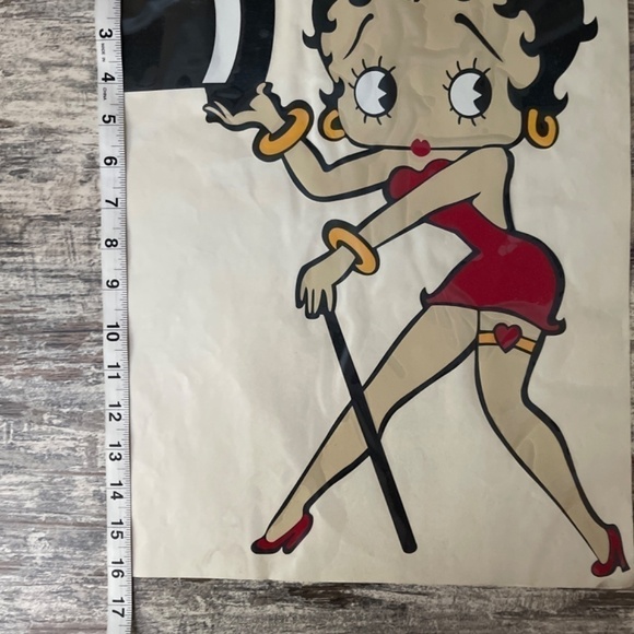 Vintage Betty Boop All That Jazz Decal 12 x 16 - Picture 5 of 5